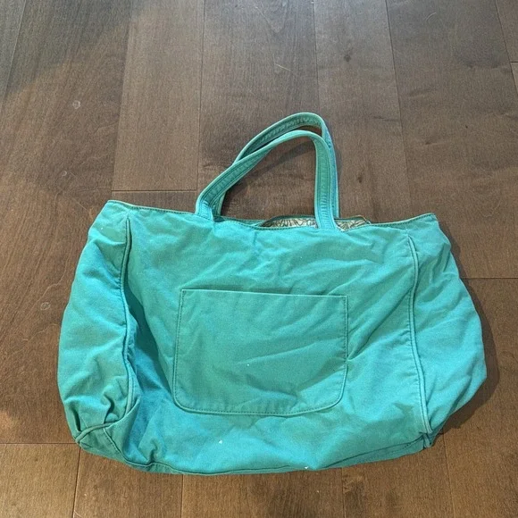 Juicy Couture Y2K Green Rhinestone Juicy Logo Tote Bag - Picture 2 of 4